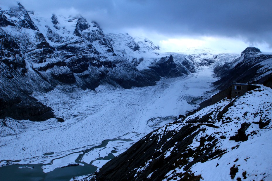 Výhlídka na ledovec Pasterze