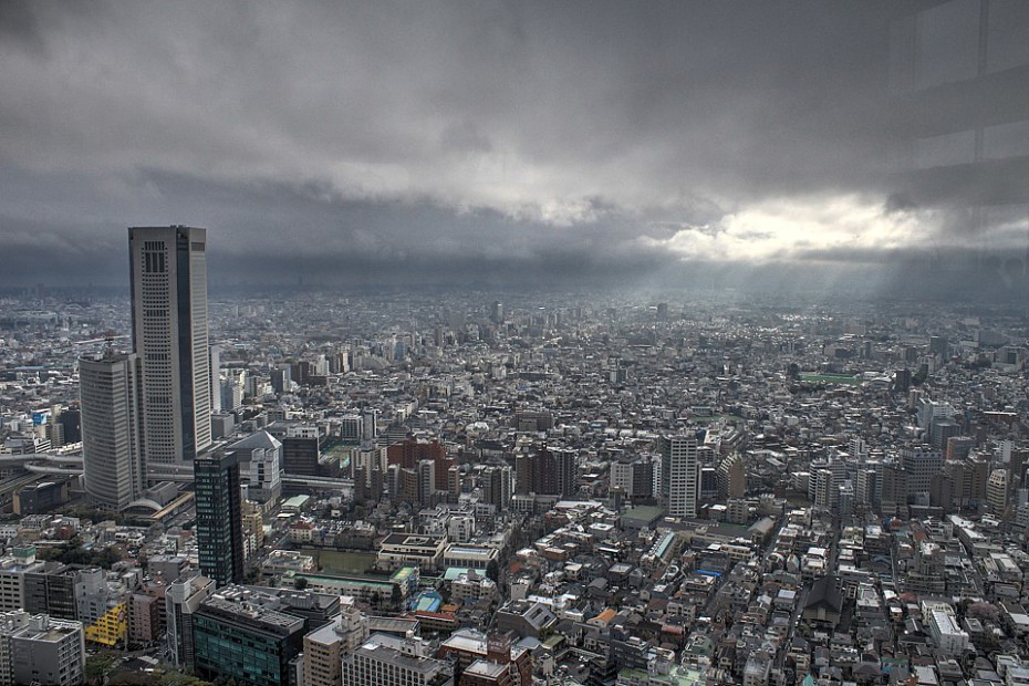 Výhled z Metropolitní radnice na Tokio