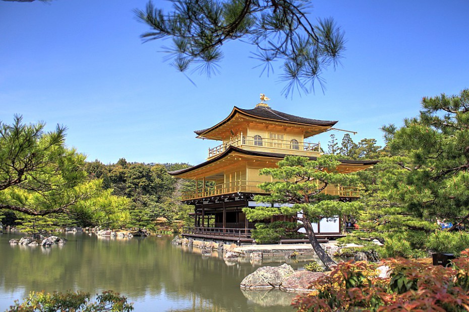 Zlatý pavilon Kinkakudži v Kjótu