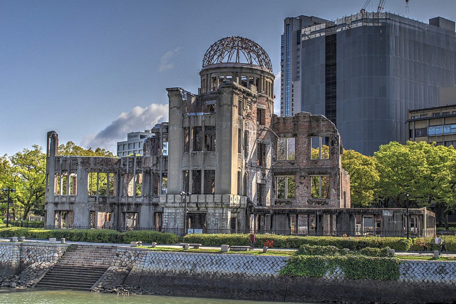 Atomový dóm od českého architekta Jana Letzela je součástí Mírového parku v Hirošimě